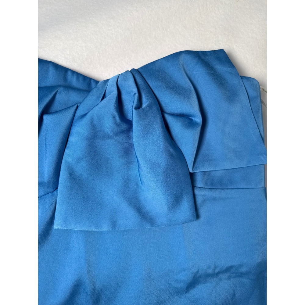 Lilly Pulitzer Carlynn Strapless Satin Bow Mini Dress Morelle Blue Size 2 NEW - Picture 15 of 16
